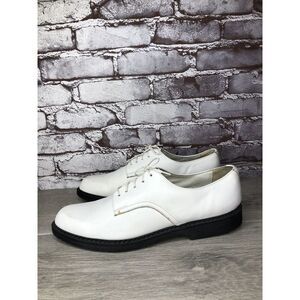 Banana Blues USA G.H.Q White Leather Plain Oxfords Shoes Men’a Sz 9.5M US/43EU